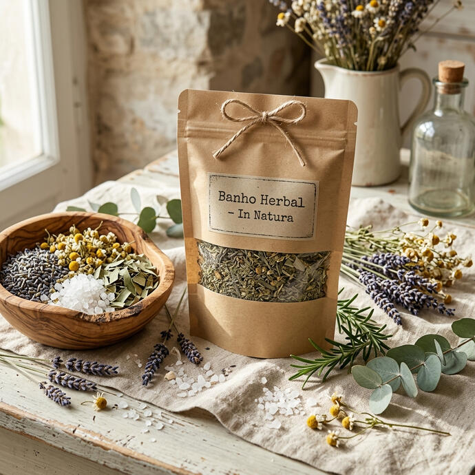 🌿Banho Herbal In Natura🌿Ervas secas e florais Preparado com ervas secas cuidadosamente selecionadas. Preserva a pureza e potência terapêutica de cada planta.